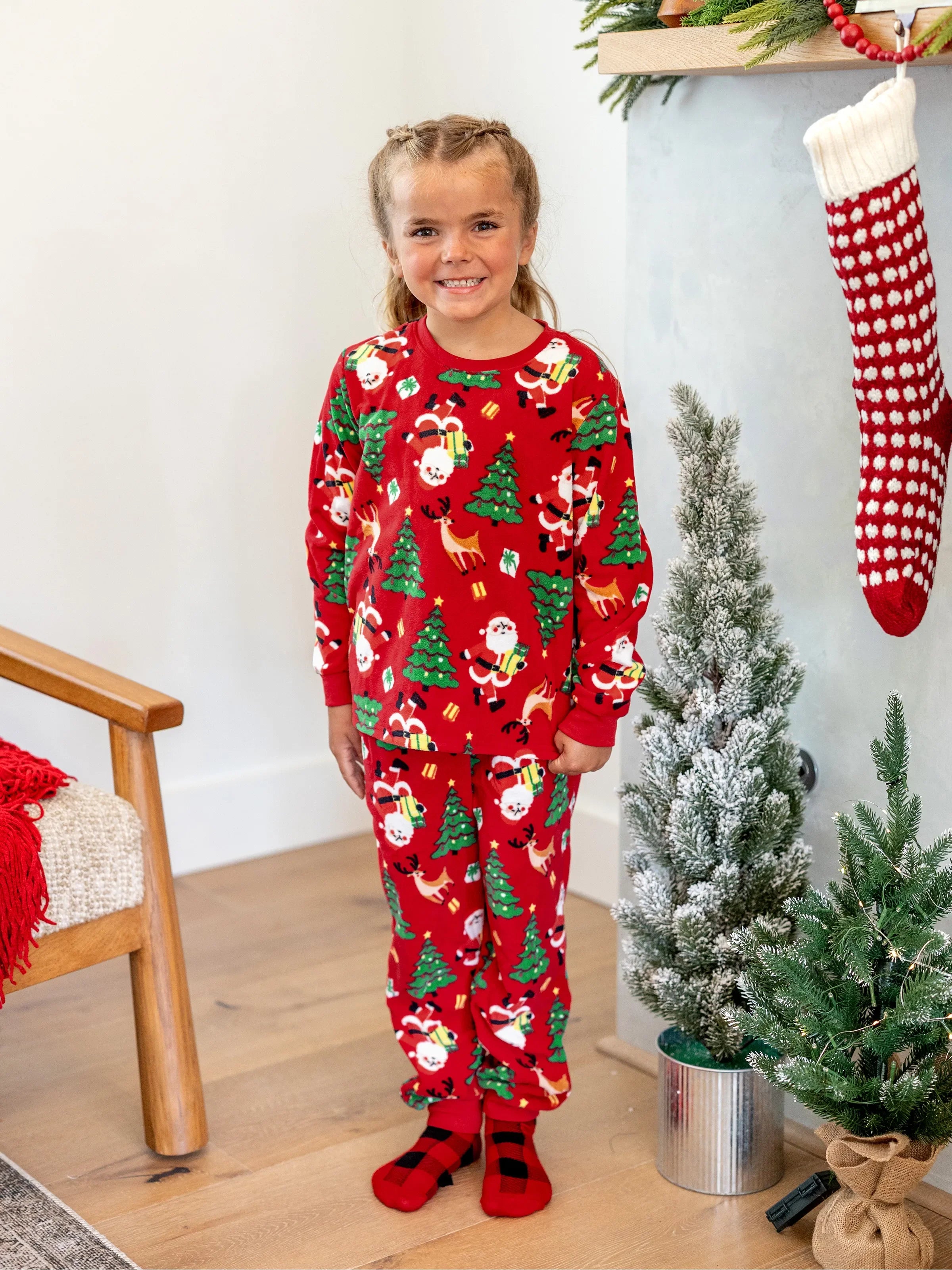 Christmas Matching Family Pyjama Set Red - Komfortfit