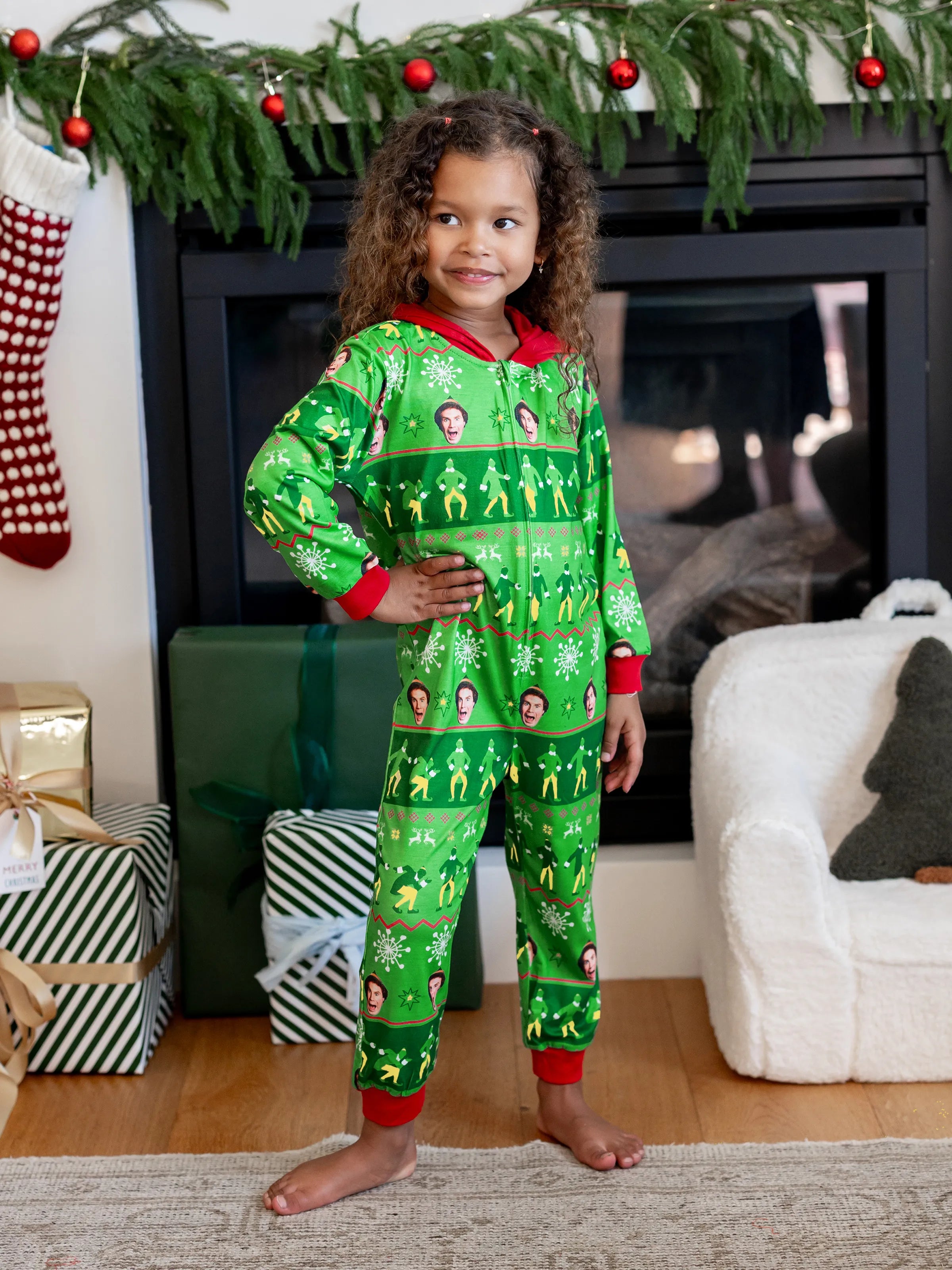 Christmas Matching Family Pyjama Set Elf Green - Komfortfit