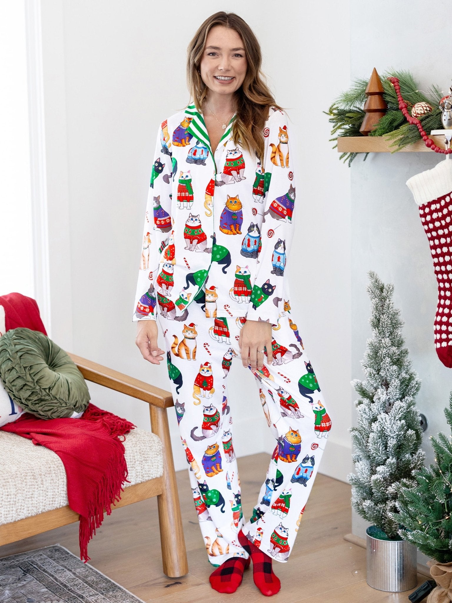 Christmas Matching Family Pyjama Set White - Komfortfit