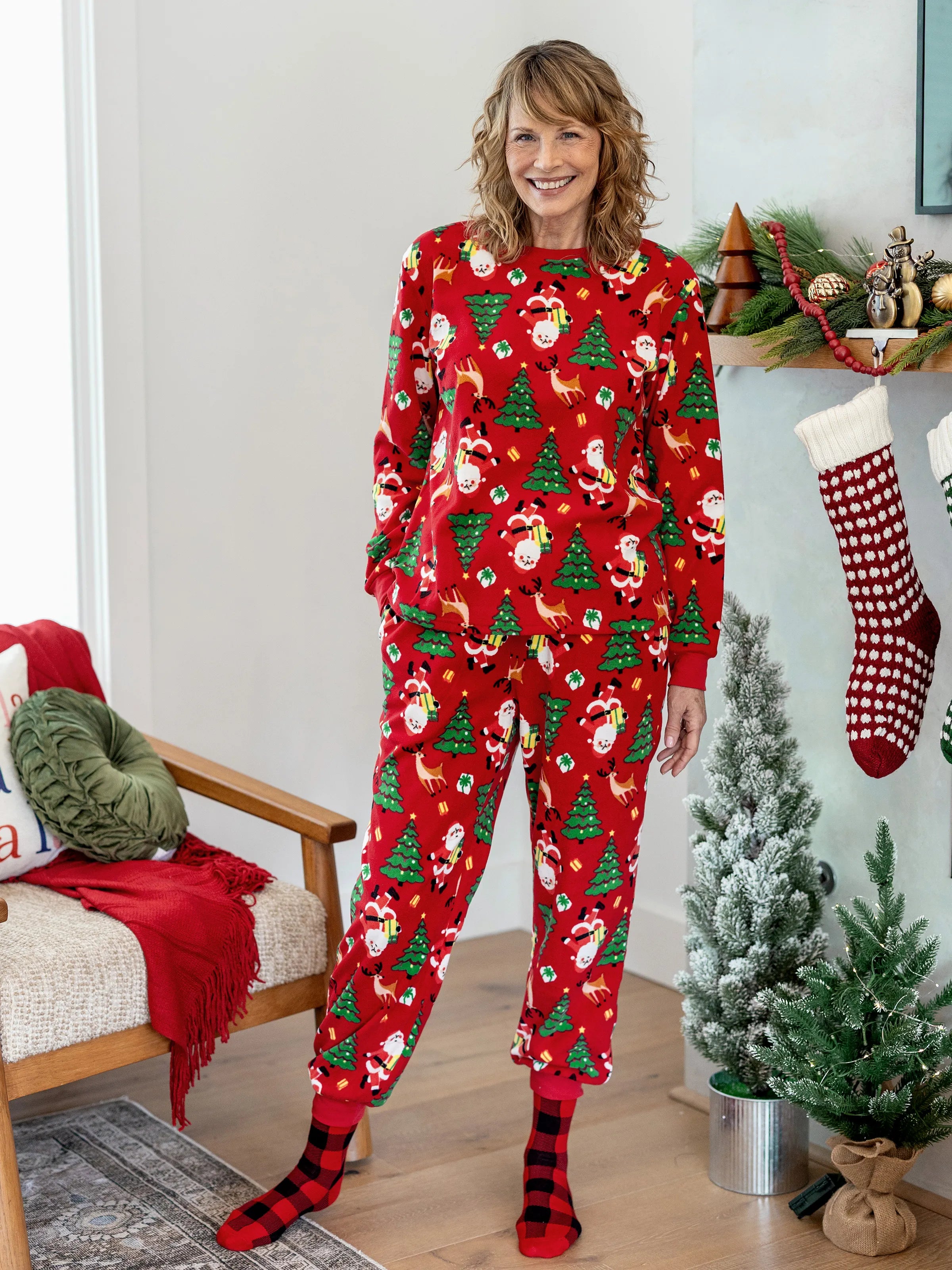 Christmas Matching Family Pyjama Set Red - Komfortfit