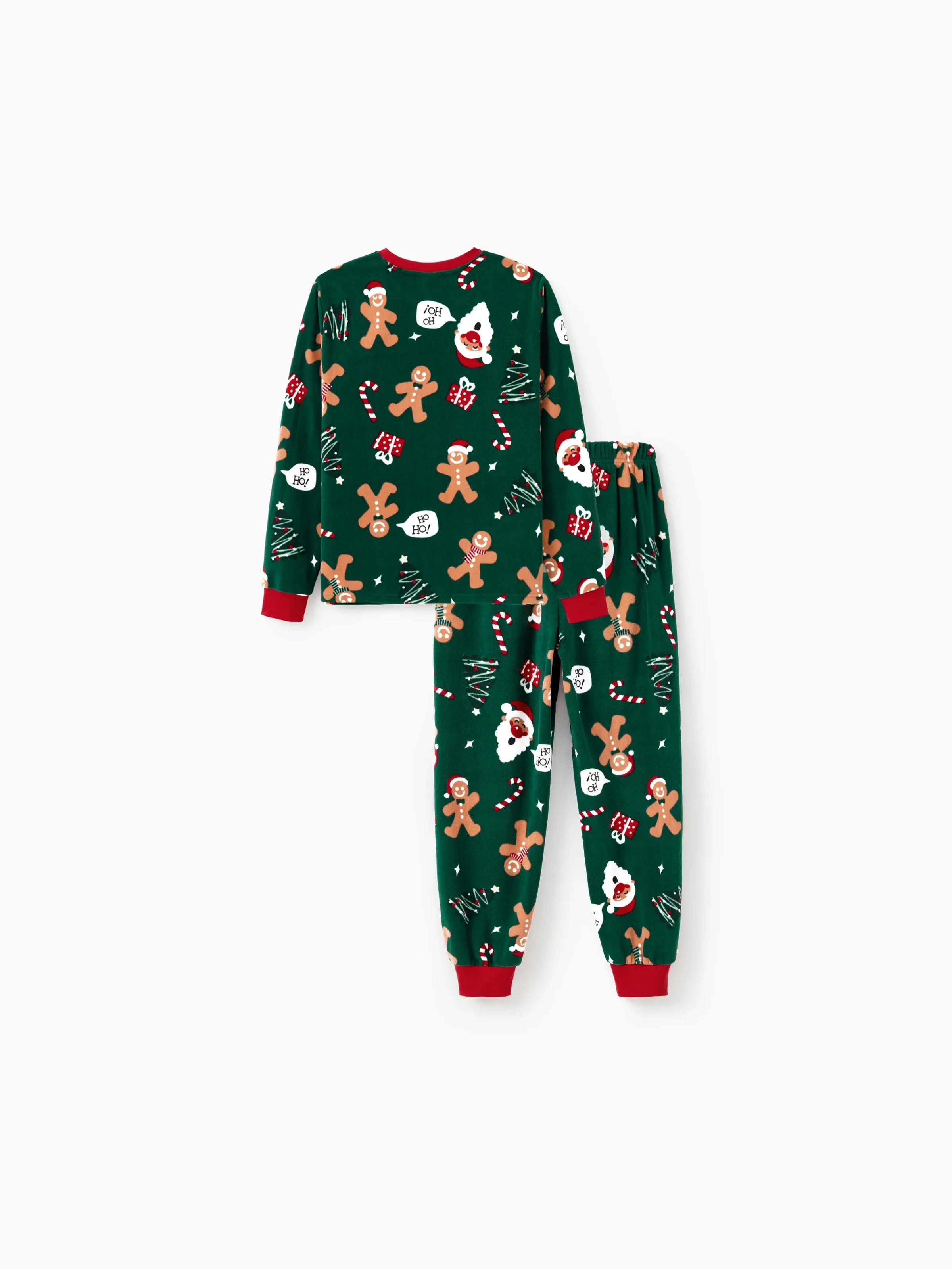 Christmas Matching Family Pyjama Set Dark Green Reindeer - Komfortfit