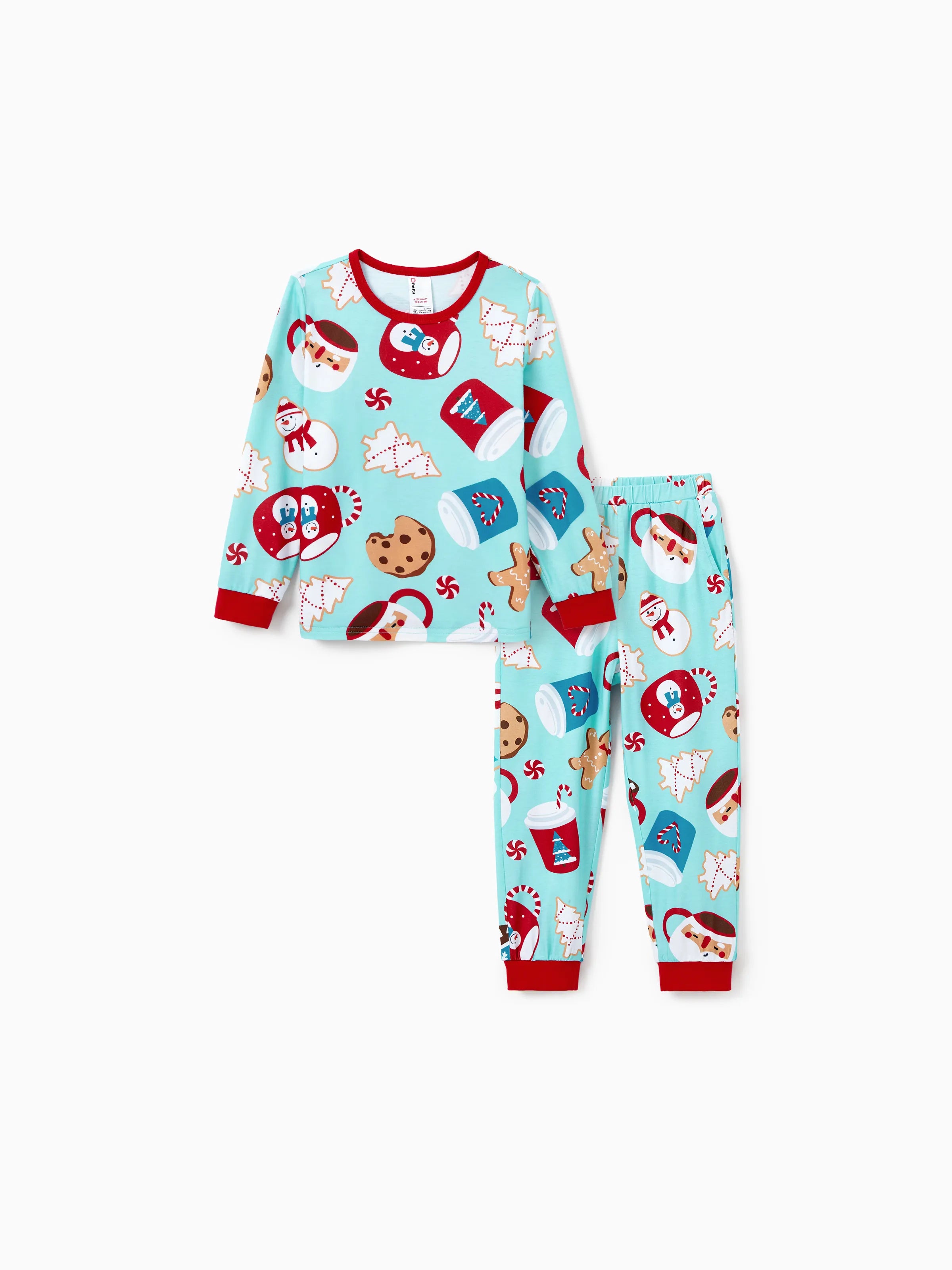 Christmas Matching Family Pyjama Set Sky Blue - Komfortfit