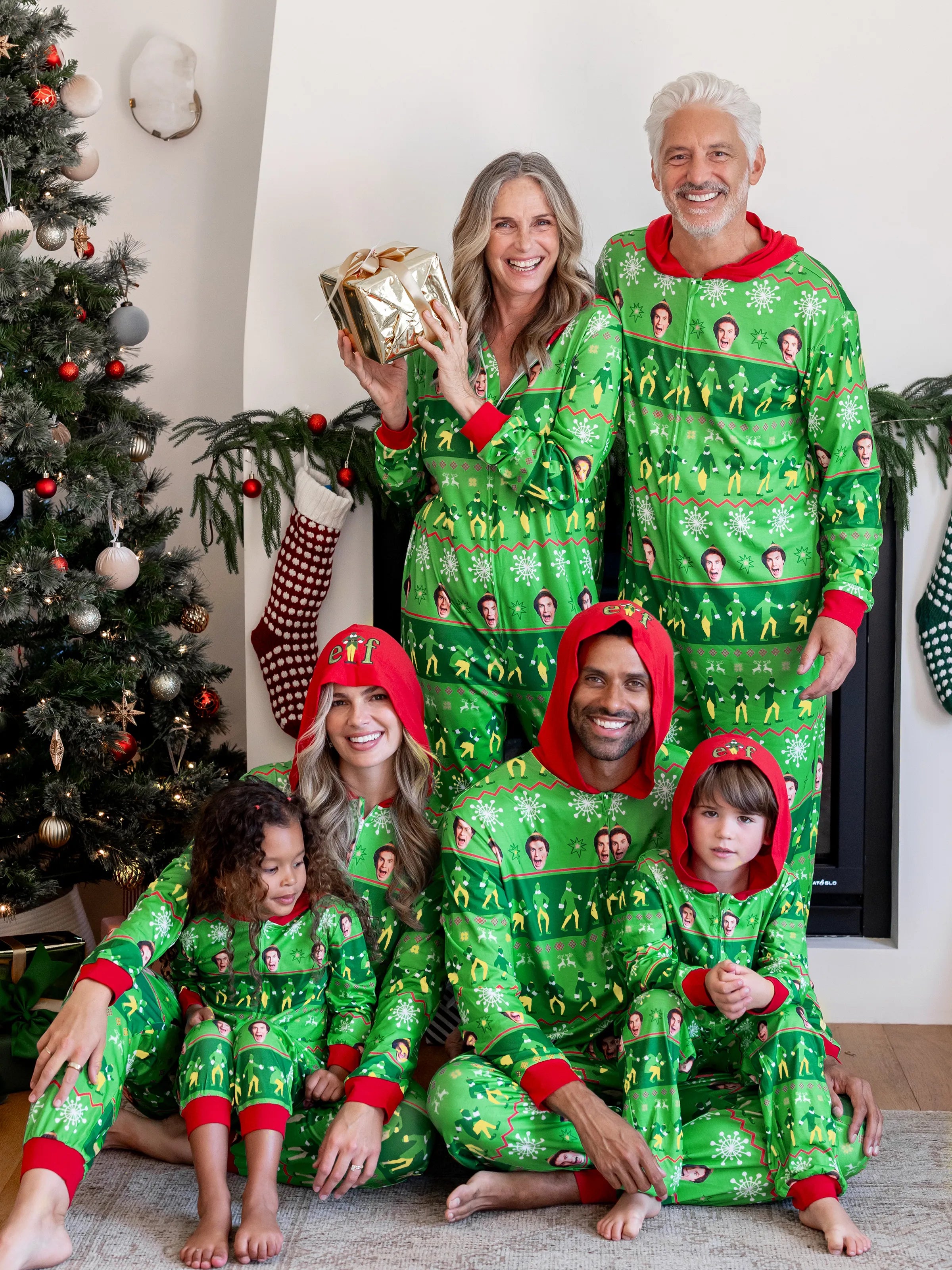 Christmas Matching Family Pyjama Set Elf Green - Komfortfit
