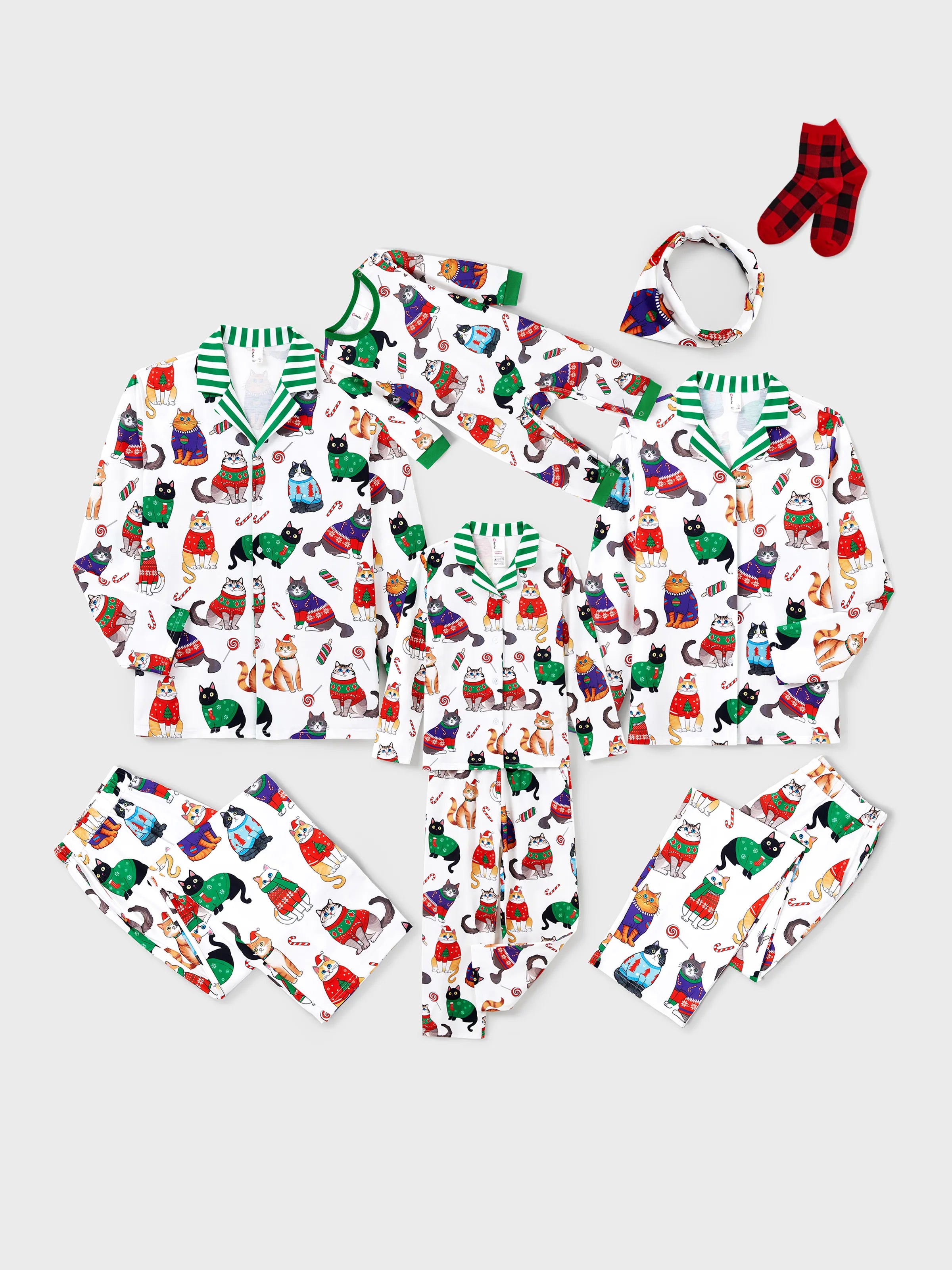 Christmas Matching Family Pyjama Set White - Komfortfit