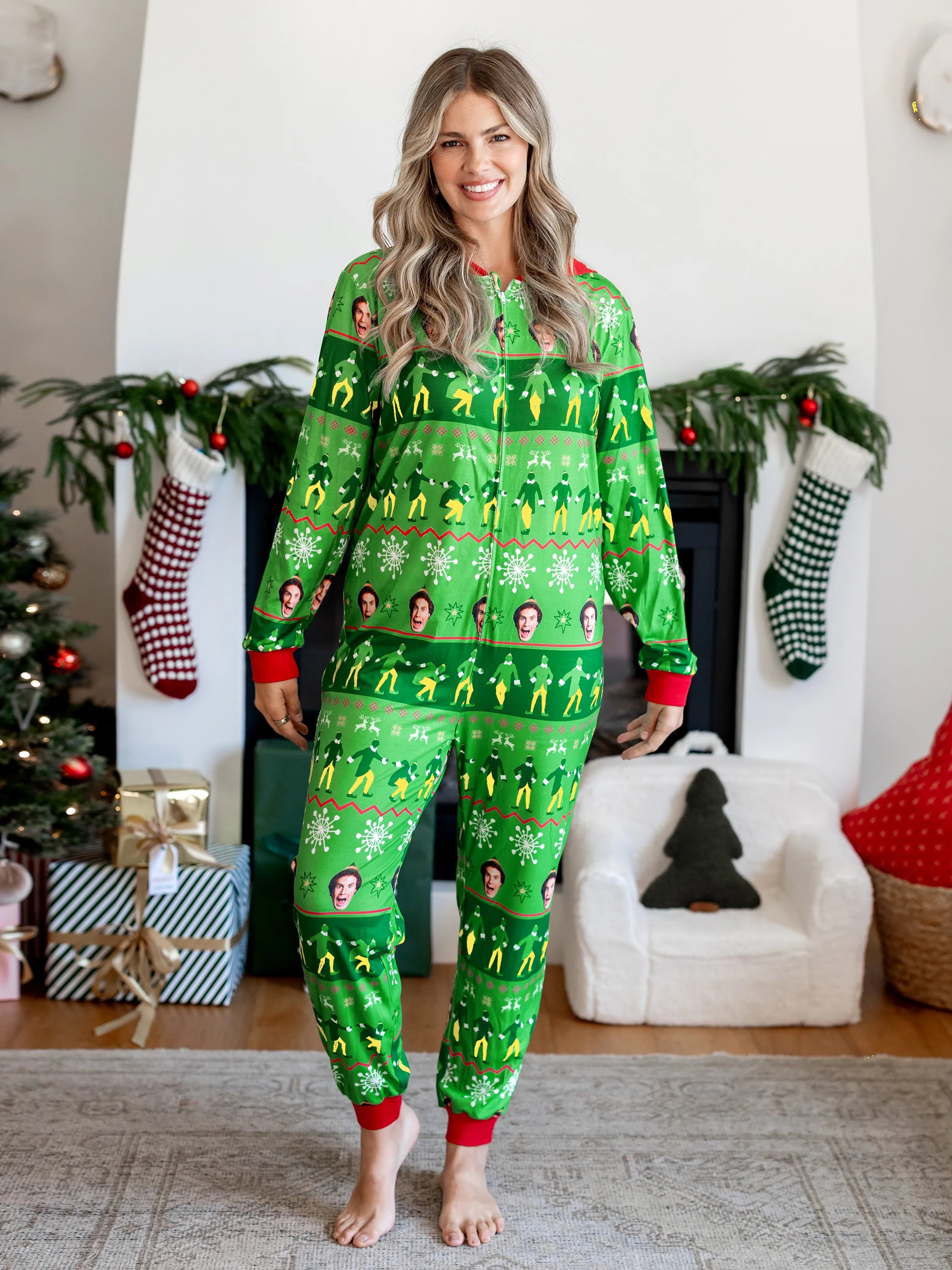 Christmas Matching Family Pyjama Set Elf Green - Komfortfit